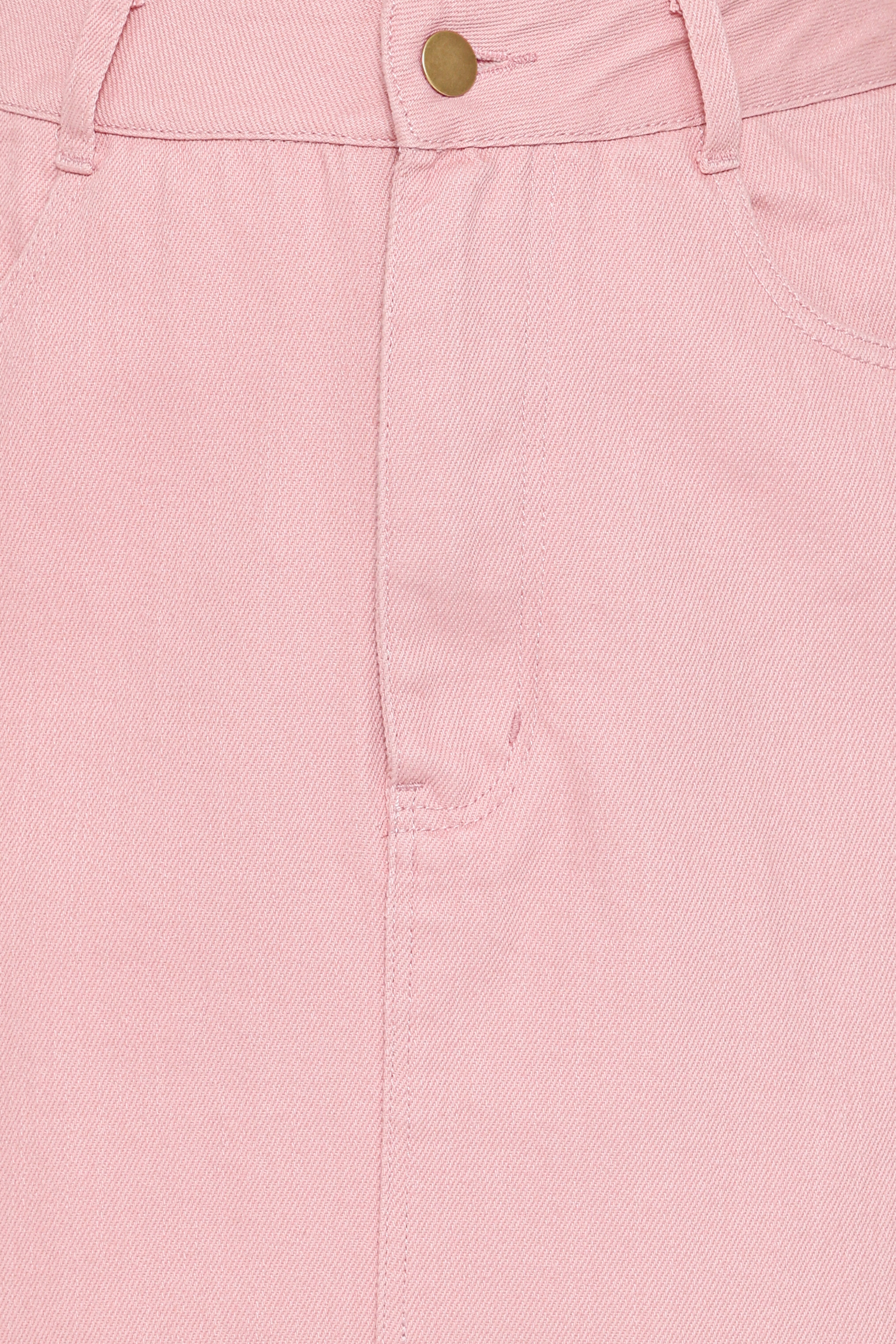 Dana Denim Midi Skirt - Dusty Pink