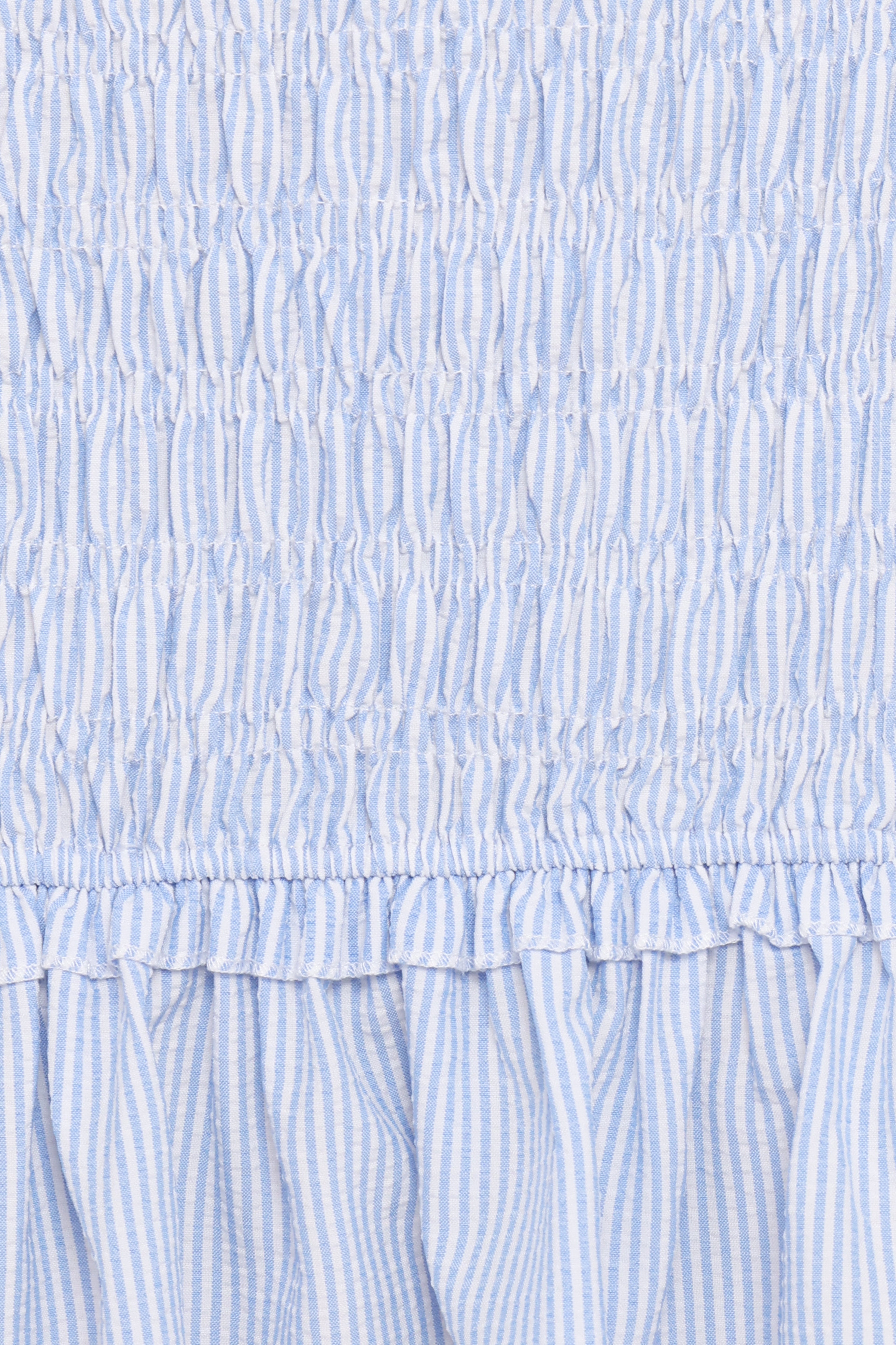 Kiki Smocked Mini Dress - Blue Stripe