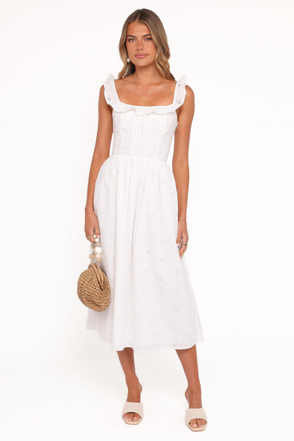 Ruella Midi Dress - White